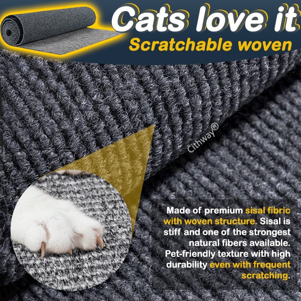 Cithway® Free-cut Self-adhesive Cat Scratching Pad