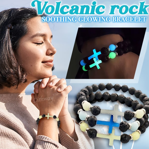 Cithway™ Volcanic Rock Spiritual Glowing Cross Bracelet