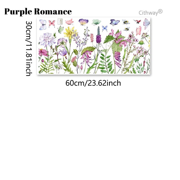 Cithway® Double-sided Floral Window Sticker