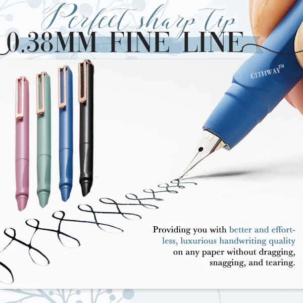 Cithway™ Extra Fine Tip Push-Type Fountain Pen