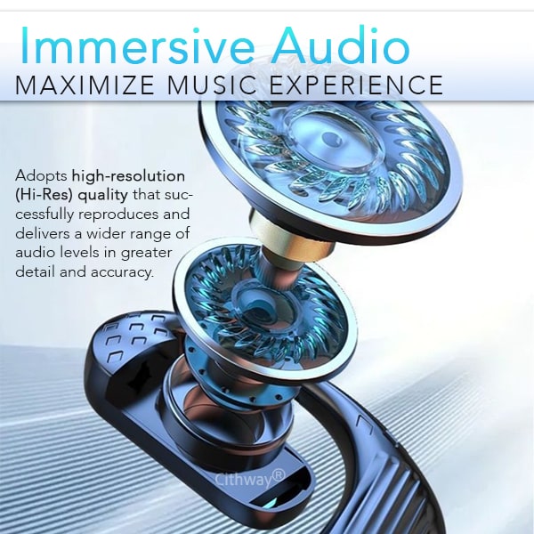 Cithway® Wireless Twist-Fit Adjustable Ear-Hook