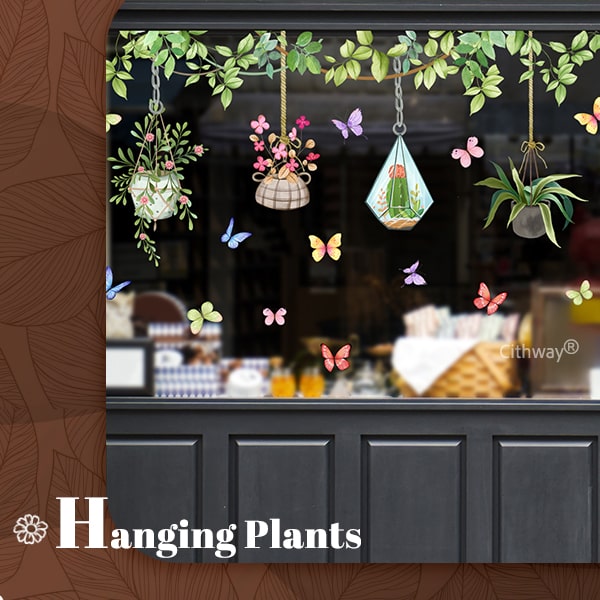 Cithway® Double-sided Floral Window Sticker