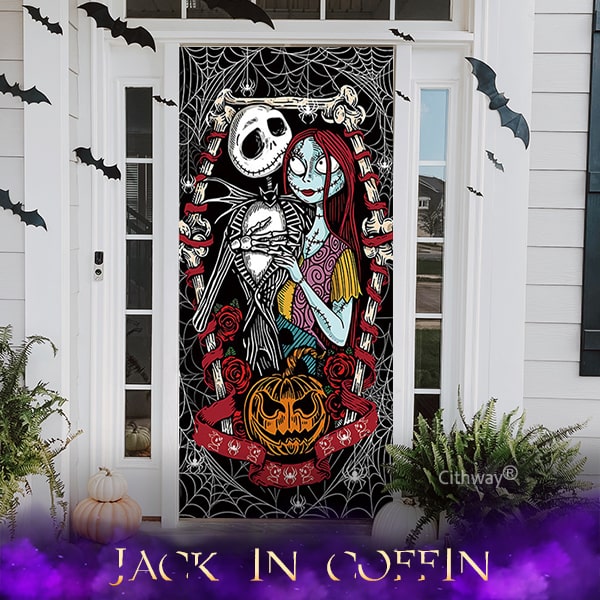Cithway® Halloween-Themed 3D-Illusion House Door Cover