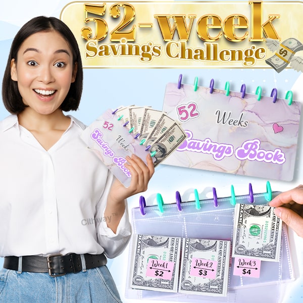 Cithway™ 52-Week Saving Challenge Binder