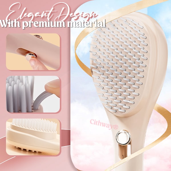 Cithway® Easy-Cleaning Retractable Massage Hair Brush