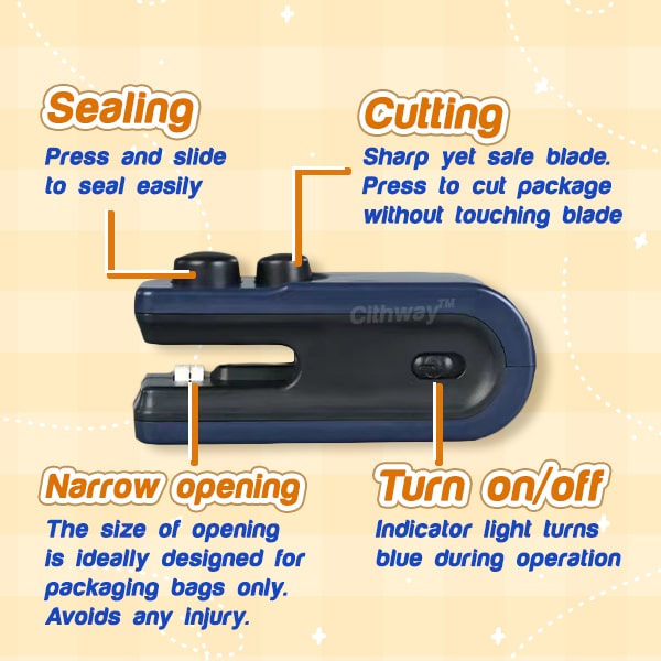 Cithway™ 2-in-1 Mini Bag Sealing and Cutting Machine