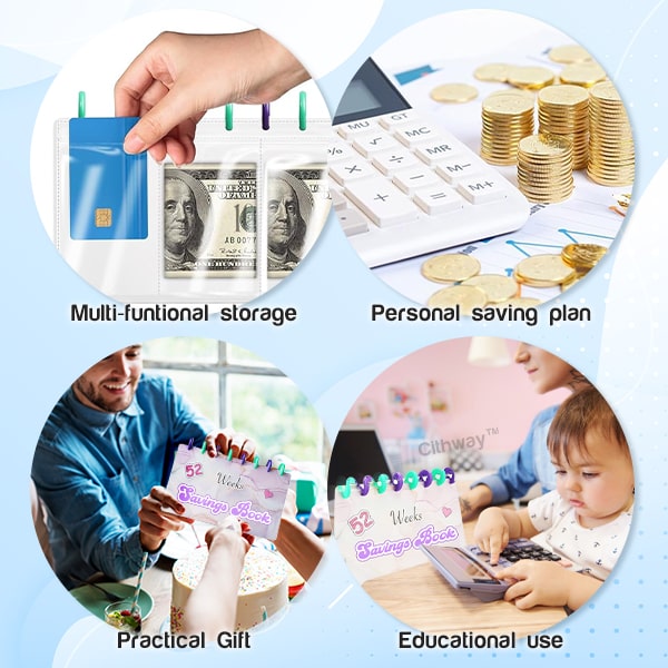 Cithway™ 52-Week Saving Challenge Binder