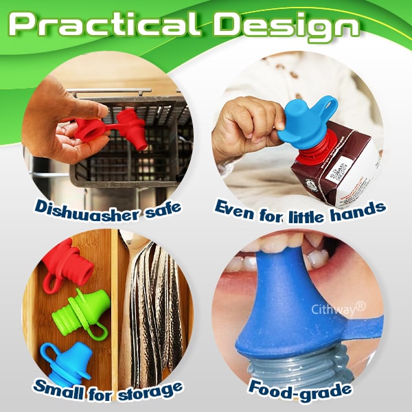 Cithway® Sip-Well Baby Silicone Bottle Top Spout (3PCS)