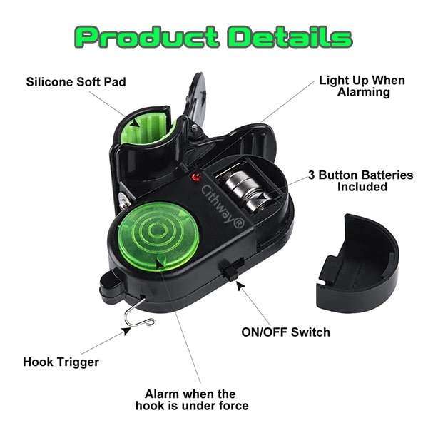 Cithway® Clip-On Strike Alert Fish Bite Alarm