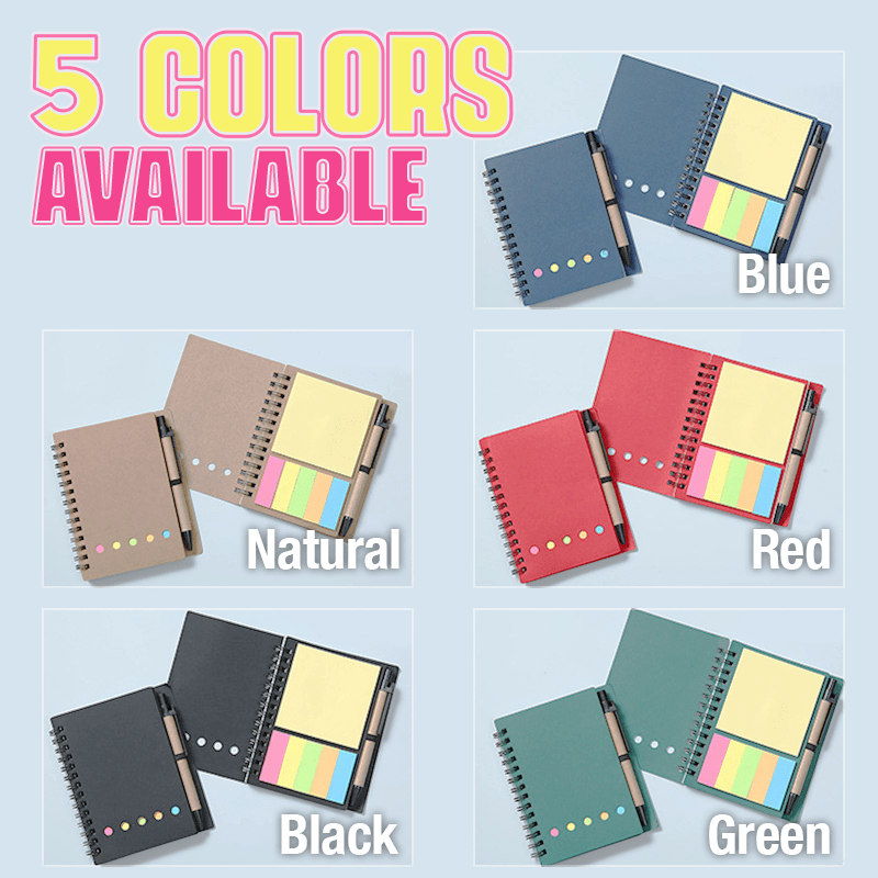 Cithway® Spiral Bound Sticky Notebook Organizer