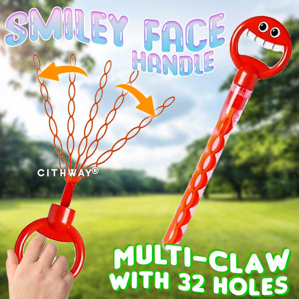 Cithway® Magical 5-Claw Smiley Bubble Stick
