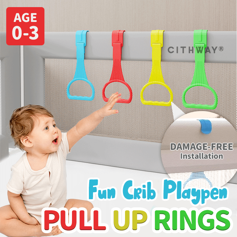 Cithway® Crib Playpen Baby Pull Up Rings