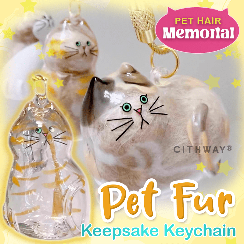 Cithway® DIY Pet Fur Keepsake Keychain
