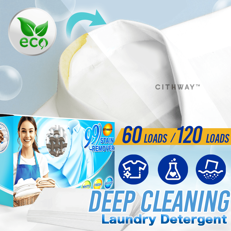 Cithway™ Deep-Cleaning Laundry Detergent Eco Sheets
