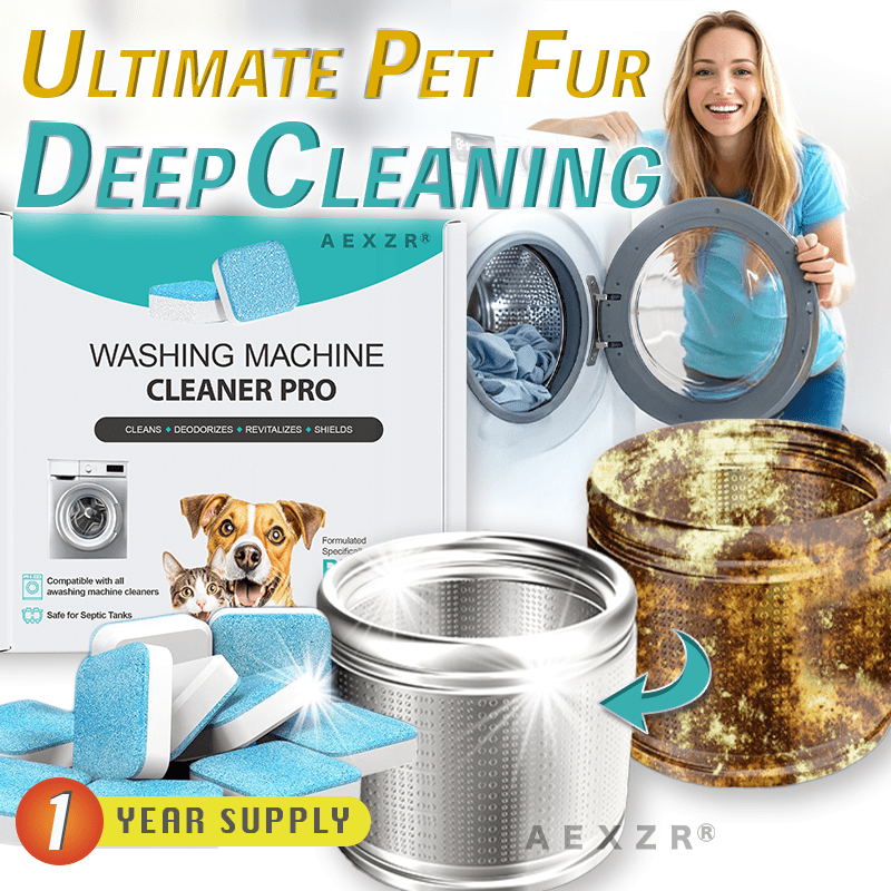 Aexzr® Paw-Clean Washing Machine Gunk Buster Tablet