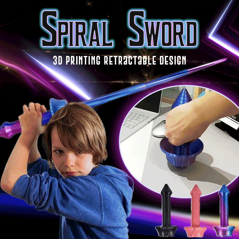 Cithway® Cool 3D Spiral Flip-Out Sword