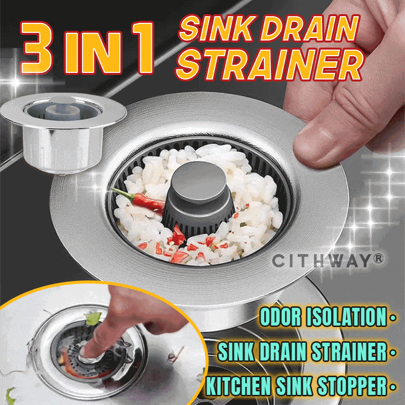 Cithway® Clog-Buster Push Button Drain Guard