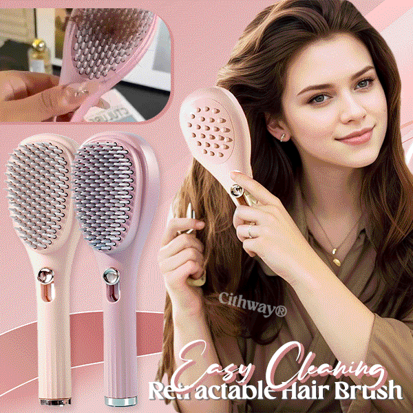 Cithway® Easy-Cleaning Retractable Massage Hair Brush