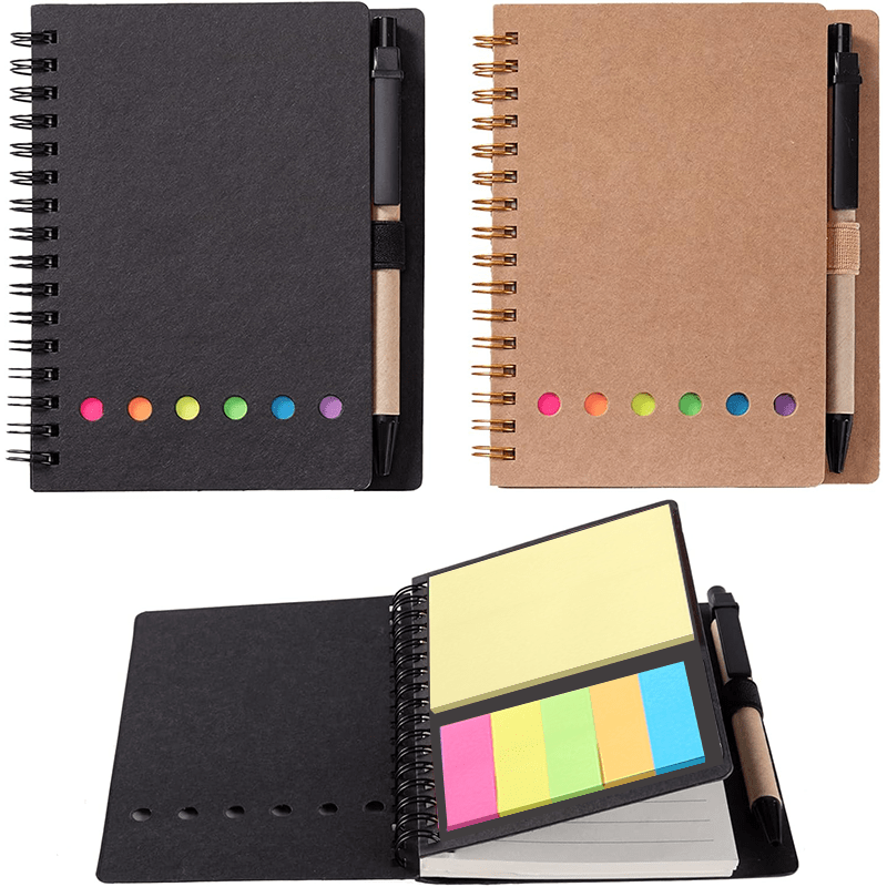Cithway® Spiral Bound Sticky Notebook Organizer