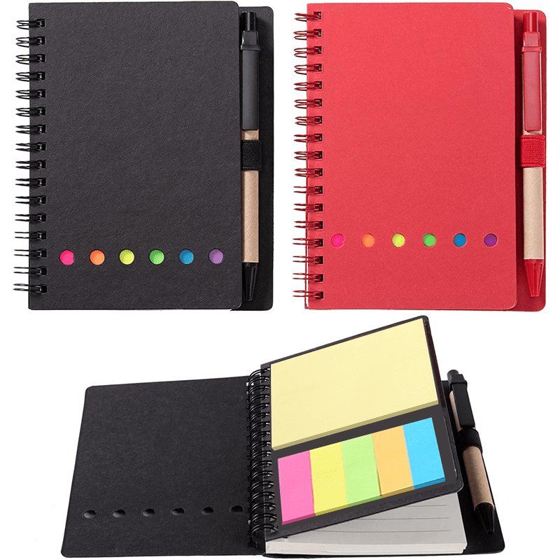 Cithway® Spiral Bound Sticky Notebook Organizer