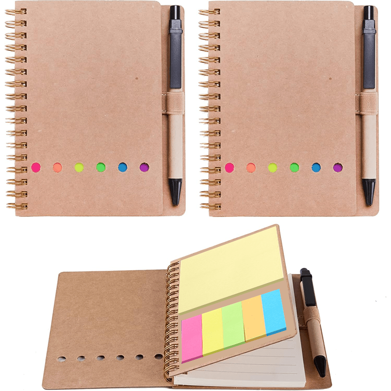 Cithway® Spiral Bound Sticky Notebook Organizer
