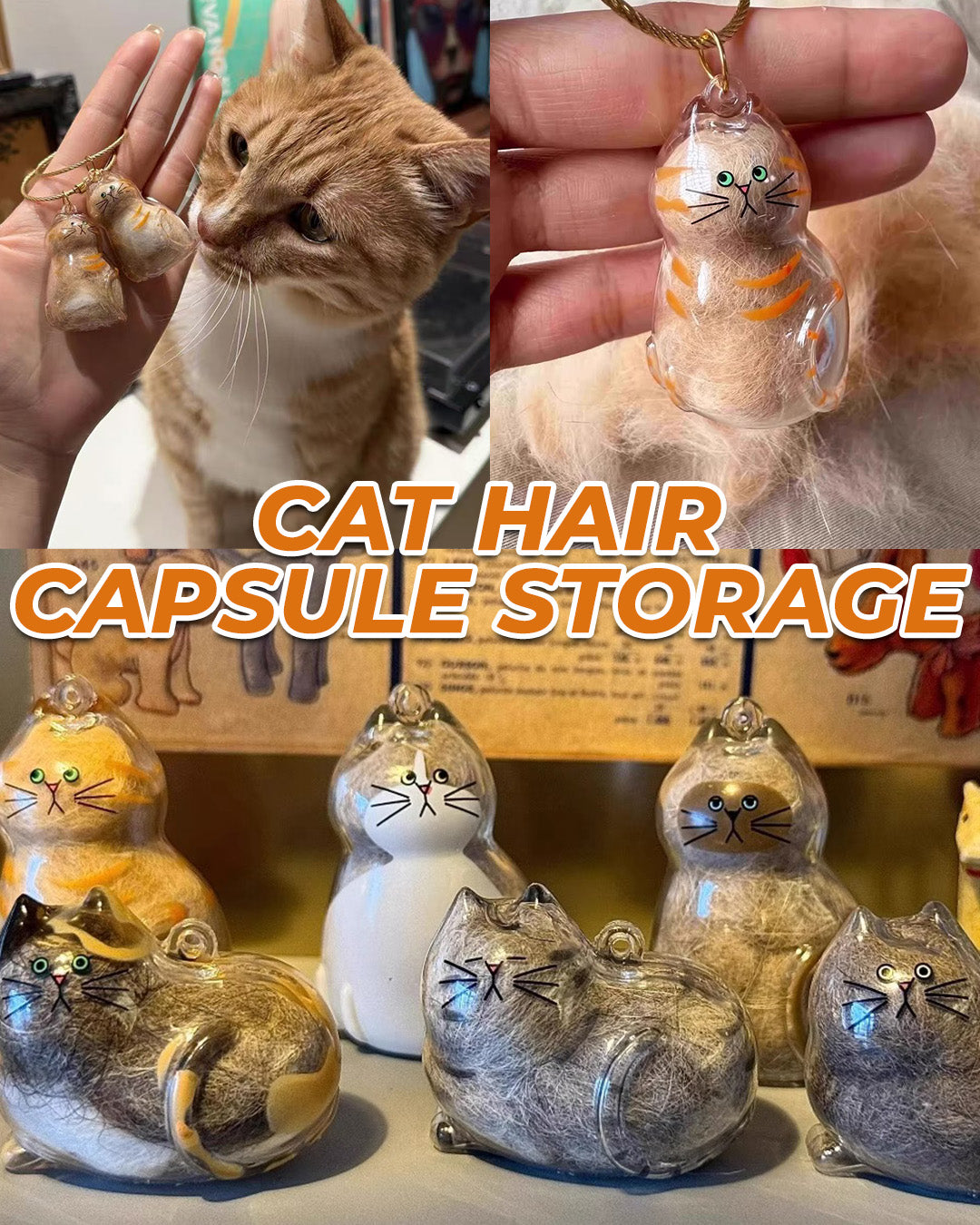 Cithway® DIY Pet Fur Keepsake Keychain