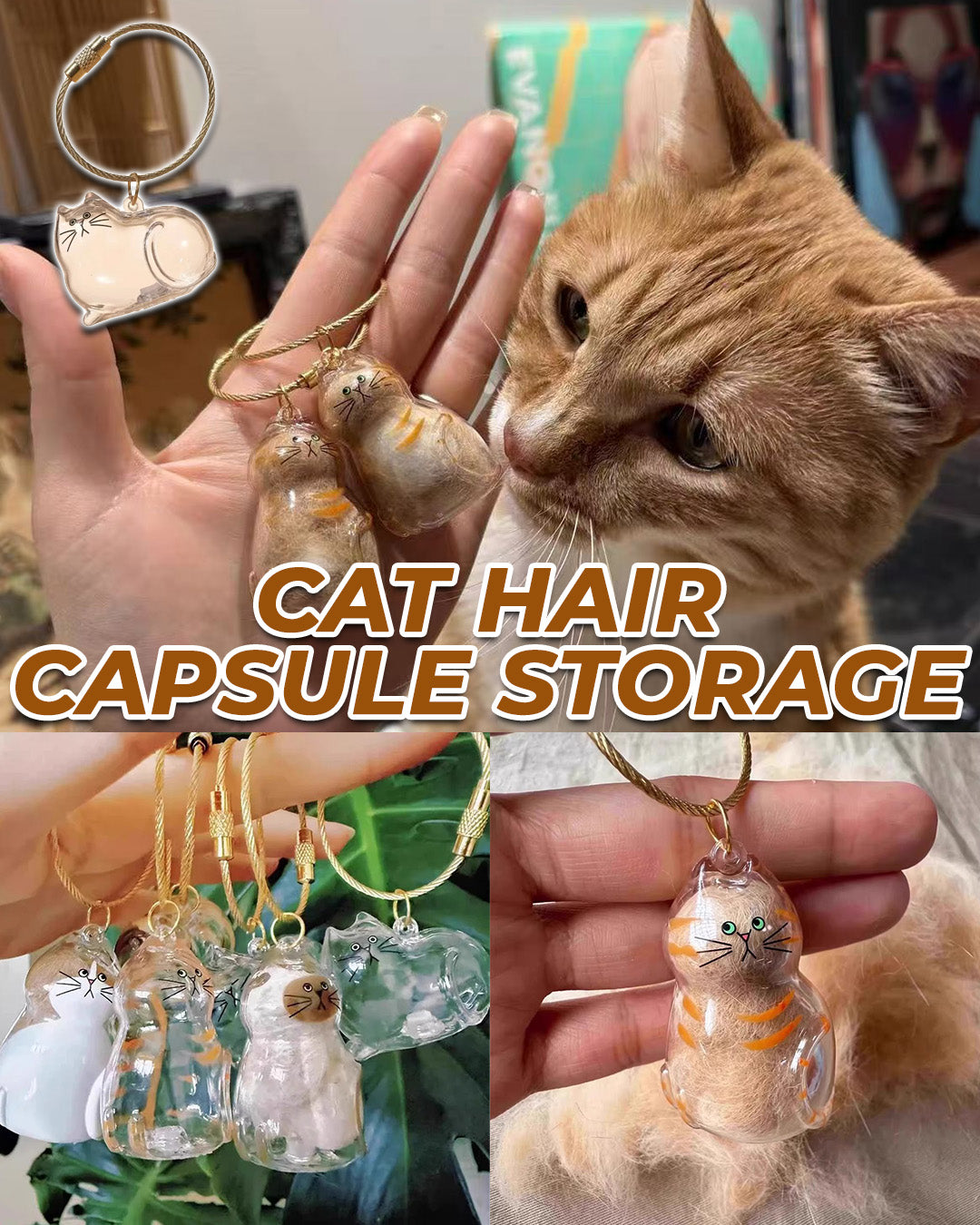 Cithway® DIY Pet Fur Keepsake Keychain