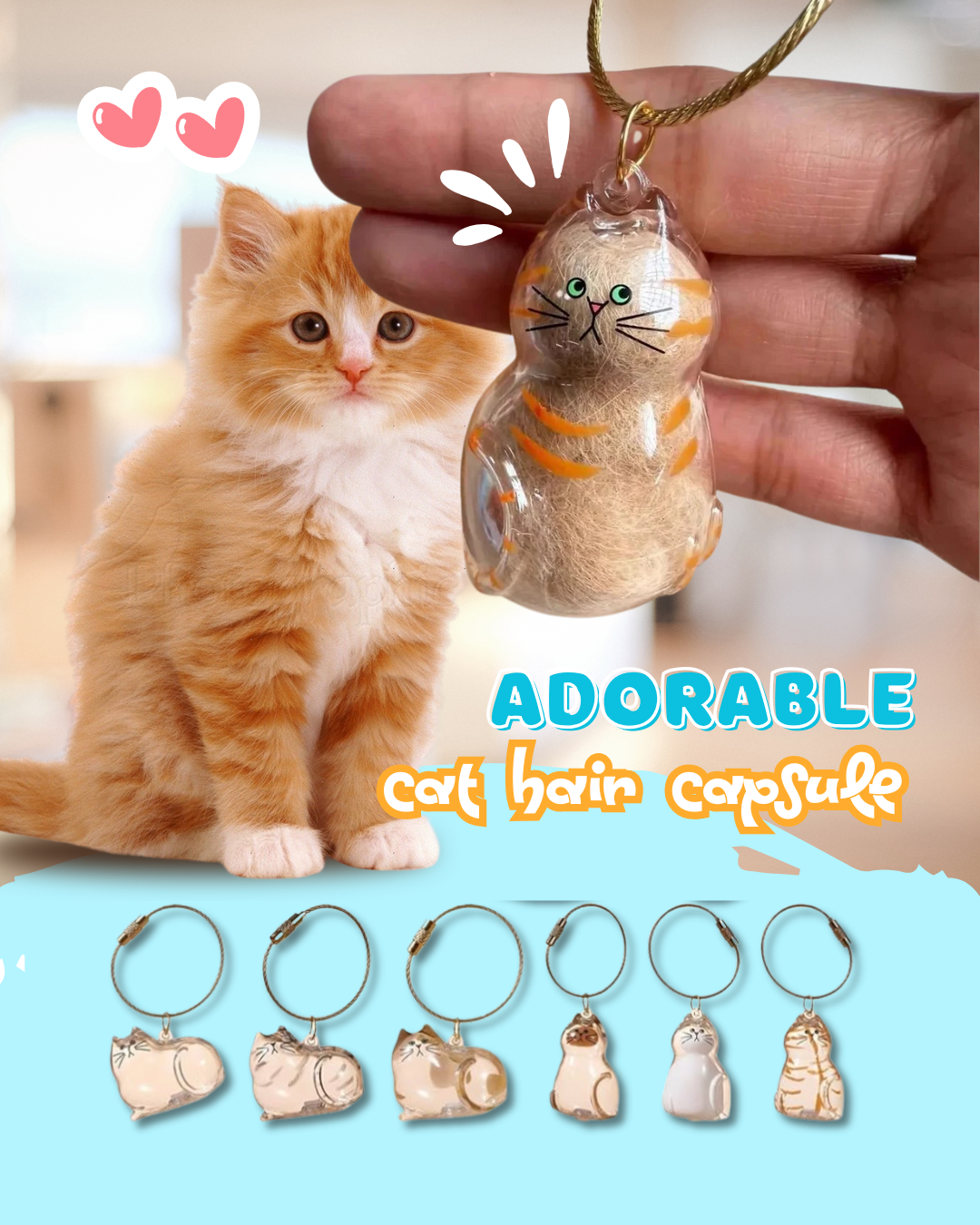 Cithway® DIY Pet Fur Keepsake Keychain