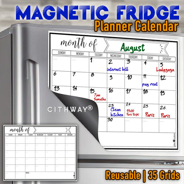 Cithway® Magnetic Fridge Planner Calendar
