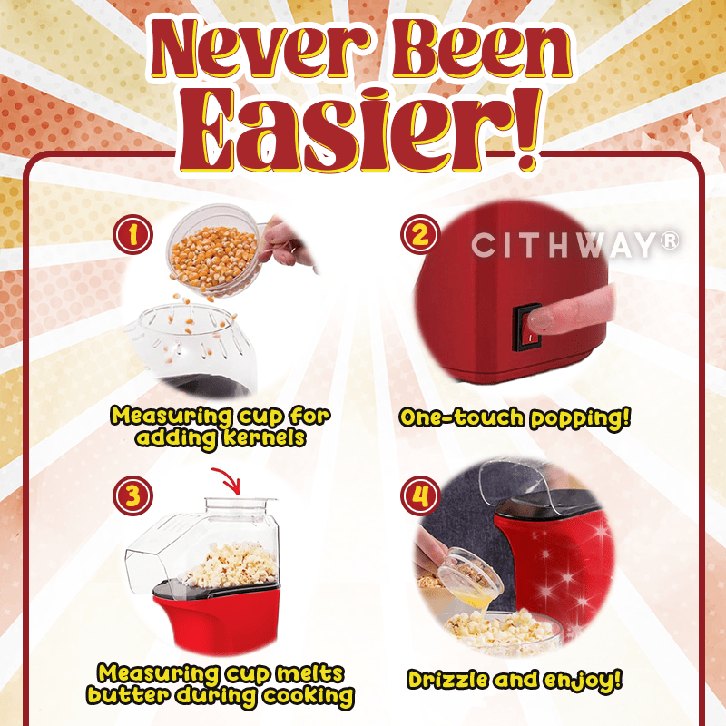 Cithway® Oil-free Quick Popcorn Maker