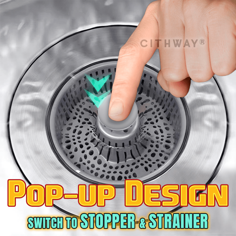 Cithway® Clog-Buster Push Button Drain Guard