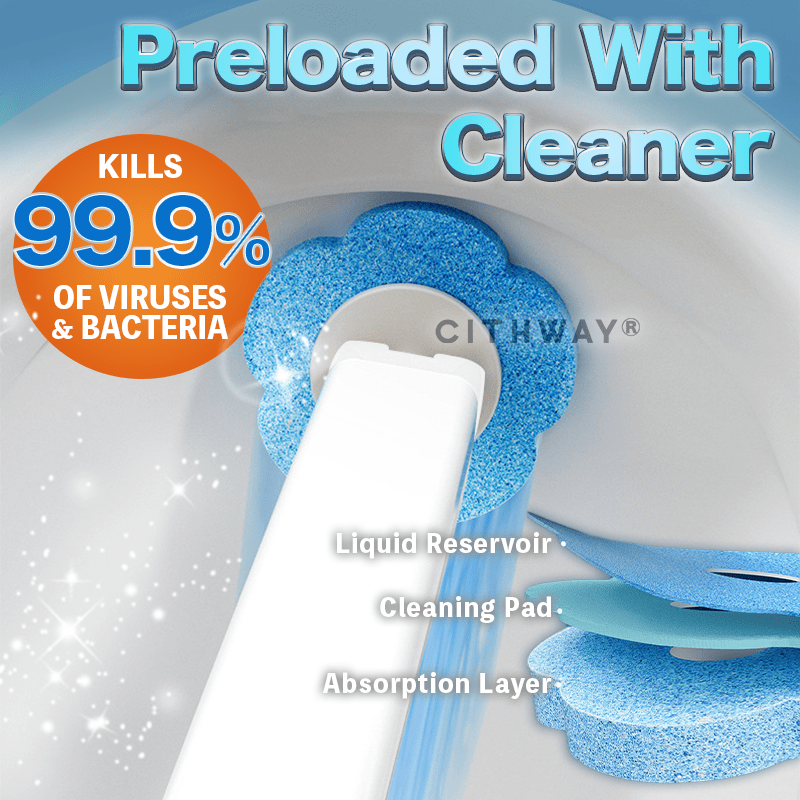 Cithway® Disposable Refills Toilet Cleaning Brush
