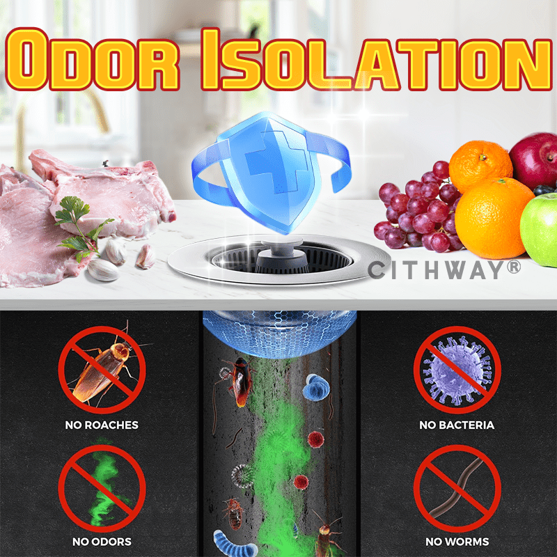 Cithway® Clog-Buster Push Button Drain Guard