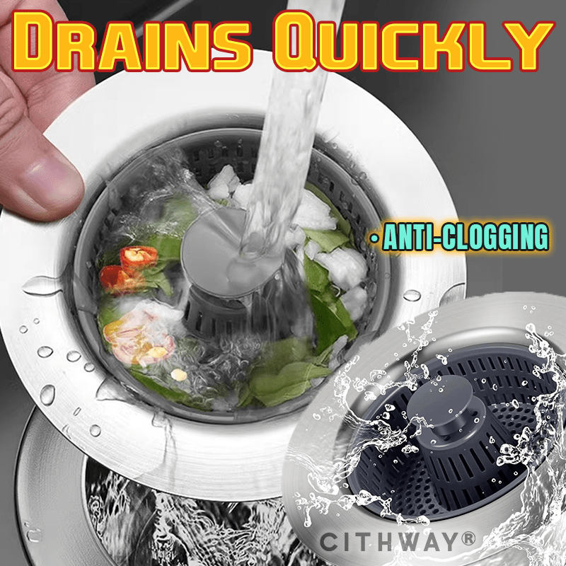 Cithway® Clog-Buster Push Button Drain Guard