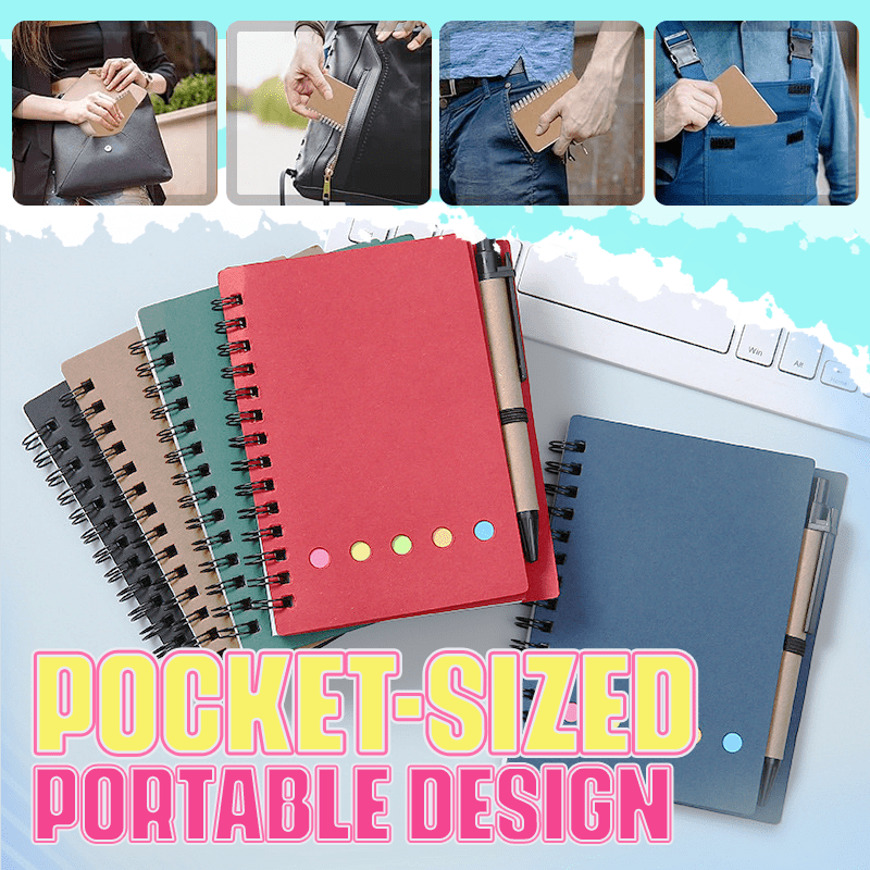 Cithway® Spiral Bound Sticky Notebook Organizer