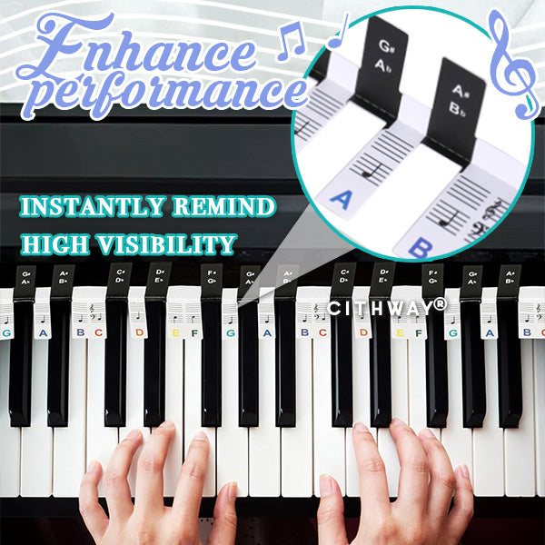 Cithway® Detachable Piano Note Guide