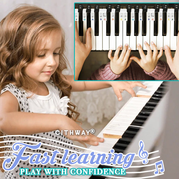 Cithway® Detachable Piano Note Guide