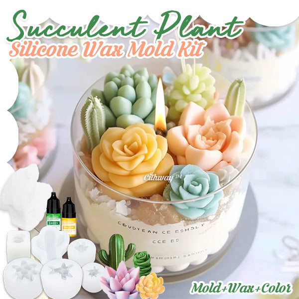Cithway™ Succulent Plant Silicone Wax Mold Kit
