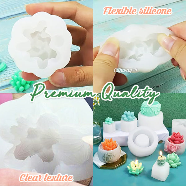 Cithway™ Succulent Plant Silicone Wax Mold Kit