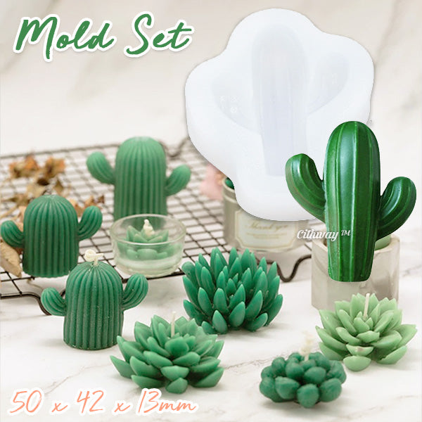 Cithway™ Succulent Plant Silicone Wax Mold Kit