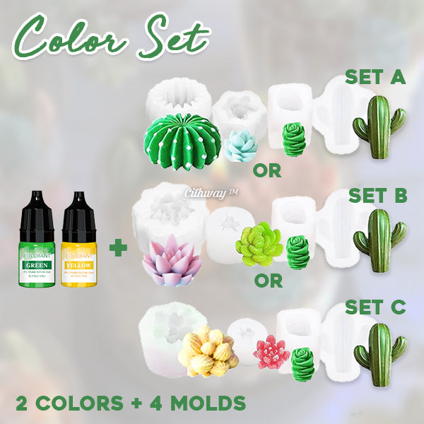 Cithway™ Succulent Plant Silicone Wax Mold Kit