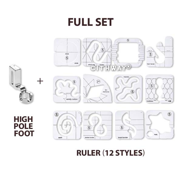 Cithway® Easy-Quilting Free-Motion Template Set