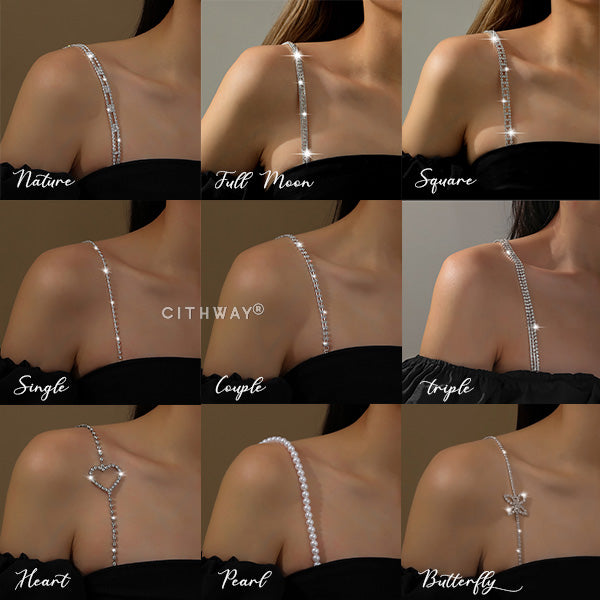 Cithway® Elegant Rhinestone Dress Bra Strap (1 Pair)