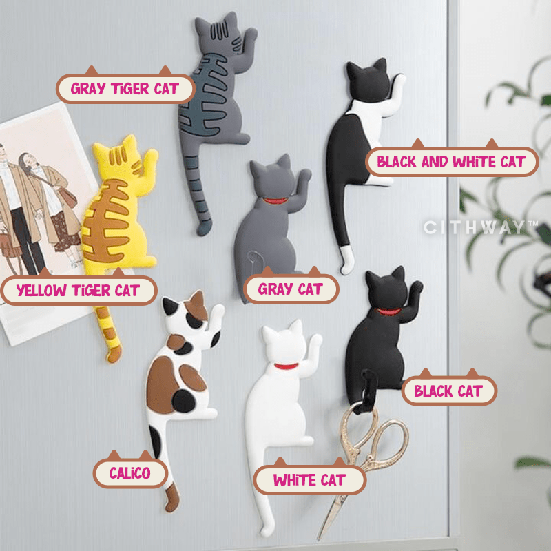 Cithway™ Cat Fridge Magnets Hook